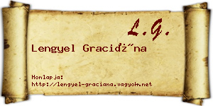 Lengyel Graciána névjegykártya